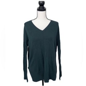 Trouvé Teal Soft V-neck Sweater